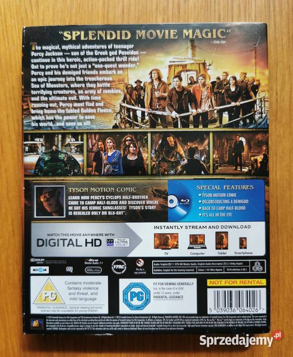 Percy Jackson Sea of Monsters Morze Potworów Parzęczew
