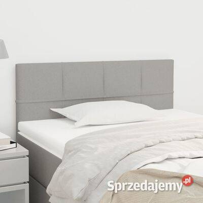 vidaXL Zagłówek do łóżka jasnoszary 90x5x7888
