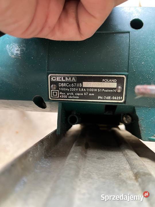 Pilarka tarczowa CELMA DBRCc 67 IIB 1100W PRL Konstancin-Jeziorna