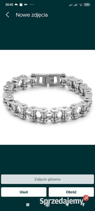 Bransoletka z czystej stali nierdzewnej Biżuteria dla Panów Starachowice