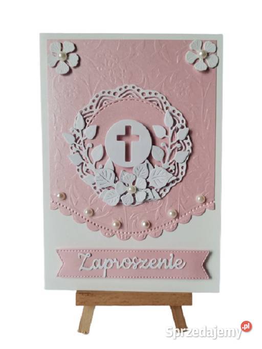 Zaproszenia Komunia Dziewczynka Krzyż W Łuku B6 Poznań