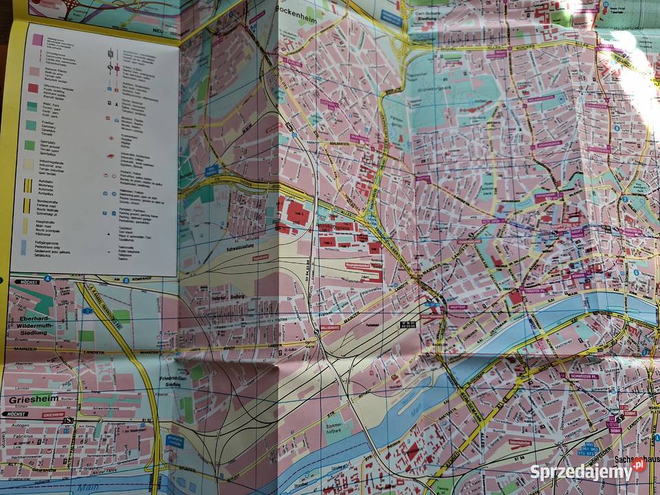 Frankfurt am Main 115 000 center 1 9 000 mapa Kraków sprzedam