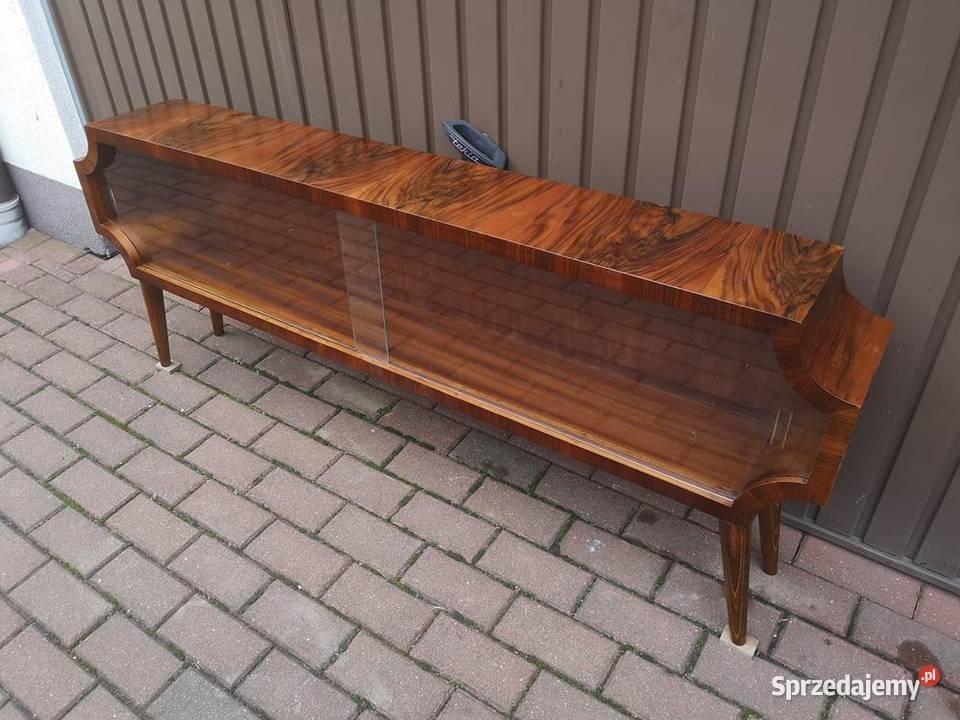Komoda Niska RTV ARTDECO Unikat Orzech 158 Stara sprzedam