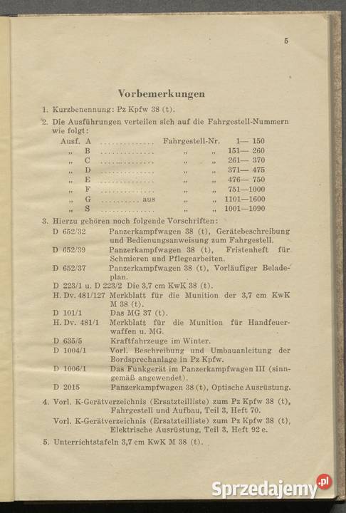 Panzerkampfwagen 38 t Ausf A bis G und S