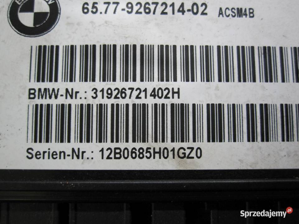 BMW F30 12r moduł sensor AIRBAG 9208211 9267214
