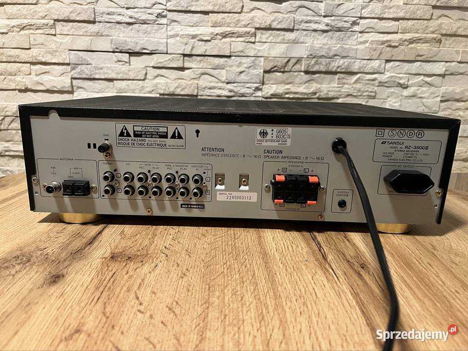 Sansui RZ3500 Wzmacniacz Amplituner Stereo Koszalin