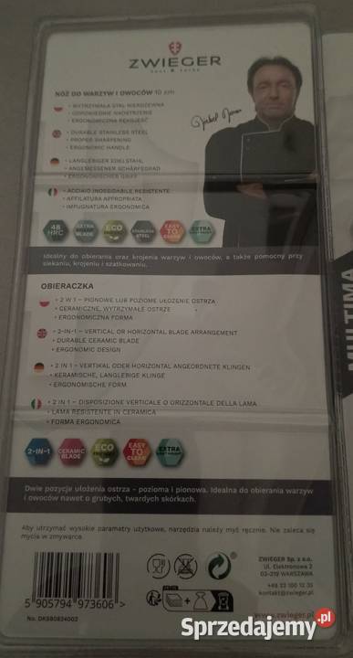 ZWIEGER Multima zestaw nóż obieraczka Dom i Ogród warmińsko-mazurskie Ełk