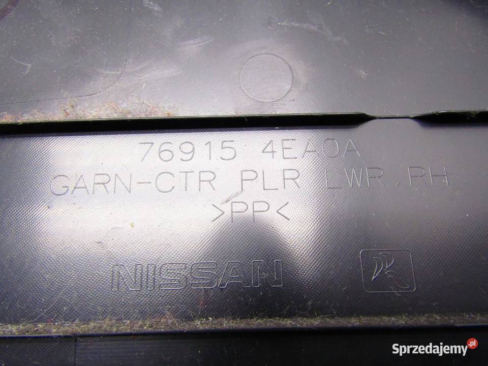 OSŁONA POSZYCIE SŁUPKA DOLNE PRAWE PRAWA NISSAN