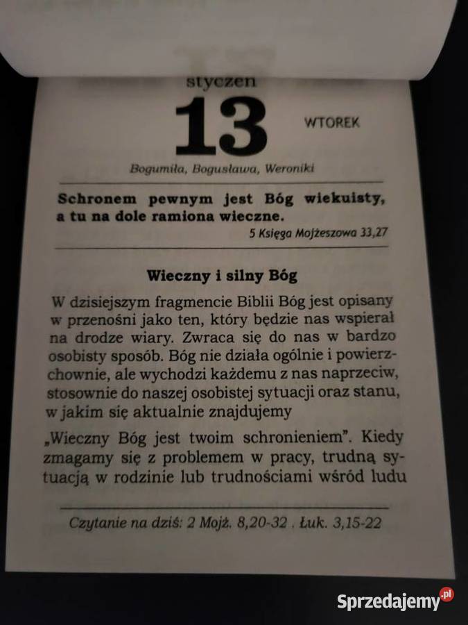 Katolicki Kalendarz 2026 z rozważaniami Zasiew Warszawa sprzedam