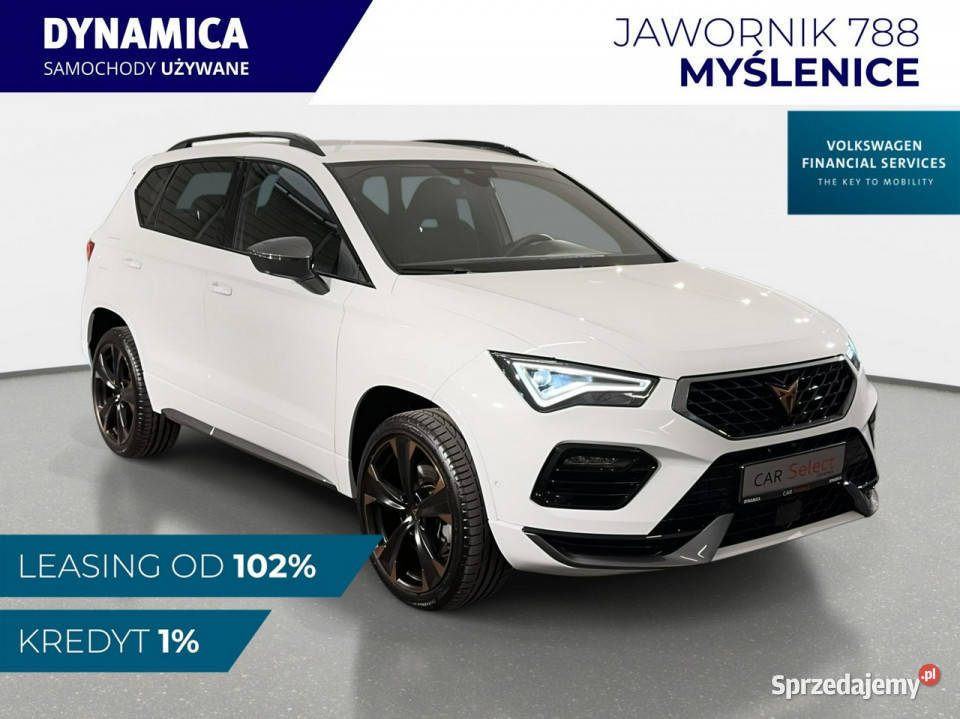 Cupra Ateca VAT 23 15TSI 150 DSG 2024 r salon kamera cofania Motoryzacja Myślenice sprzedam