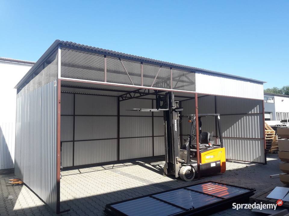 Garaż Blaszany Wysoka OtwartaWiata Hala Garaże 388zł/m2 Sprzedaż Tarnów sprzedam