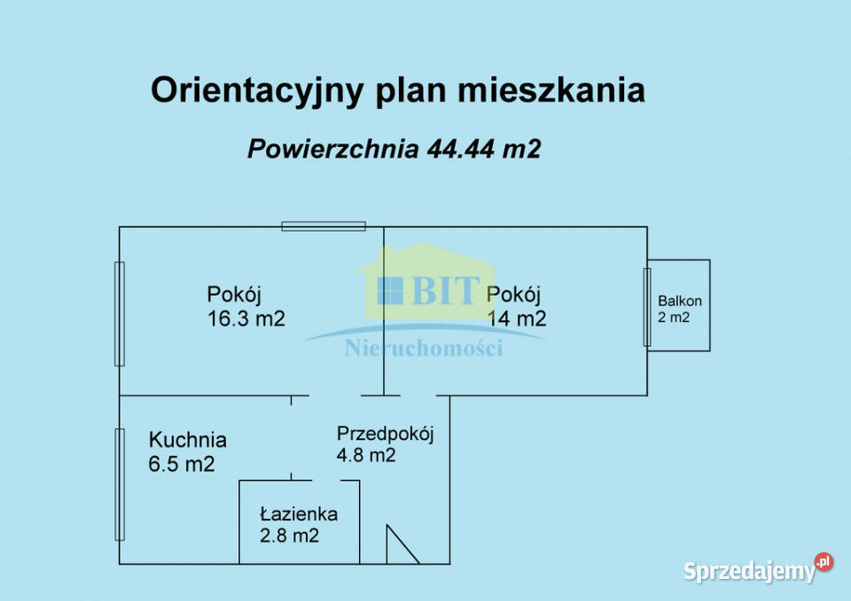 Zadbane mieszkanie 44 m2 Mirosławiec Górny cegła zachodniopomorskie