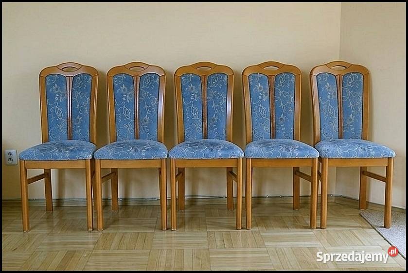 Krzesła drewniane tapicerowane do jadalni salonu Krzesła Warszawa