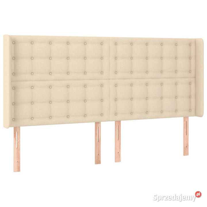 Zagłówek do łóżka z LED kremowy 183x16x118128 Ramy i stelaże mazowieckie Warszawa sprzedam