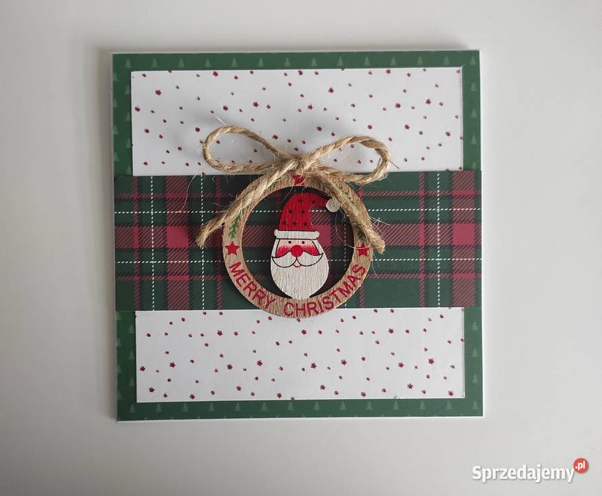 Kartka świąteczna ręcznie robiona Boże Łódź sprzedam