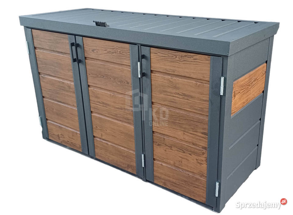 Zabudowa koszy na śmieci wiata obudowa