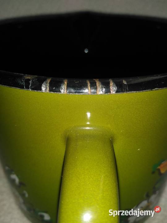 Emaliowany garnuszek z rączką Nowa Karczma