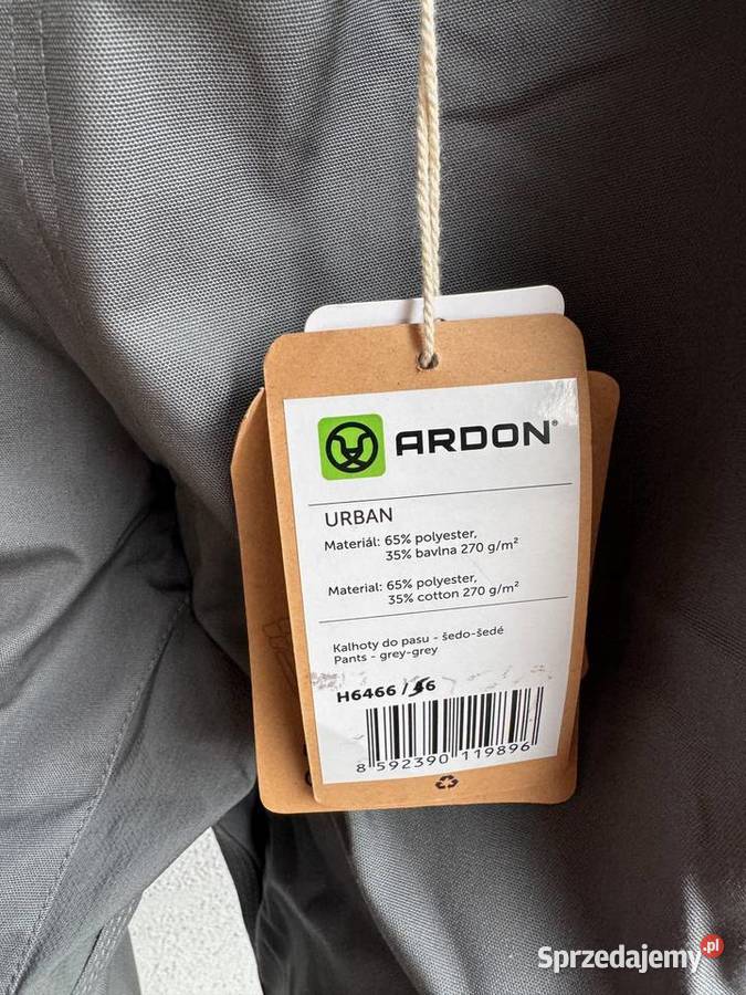 Ardon Urban H6466 spodnie robocze szare 56 Dąbie