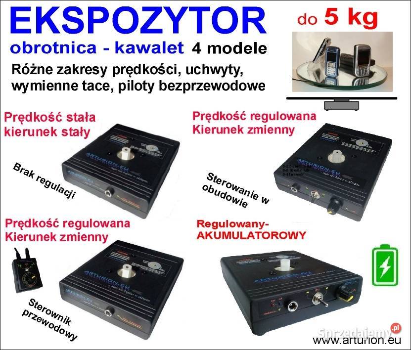 EKSPOZYTOR OBROTNICA FOTO VIDEO 3D do 5 regobr i Akcesoria Warszawa