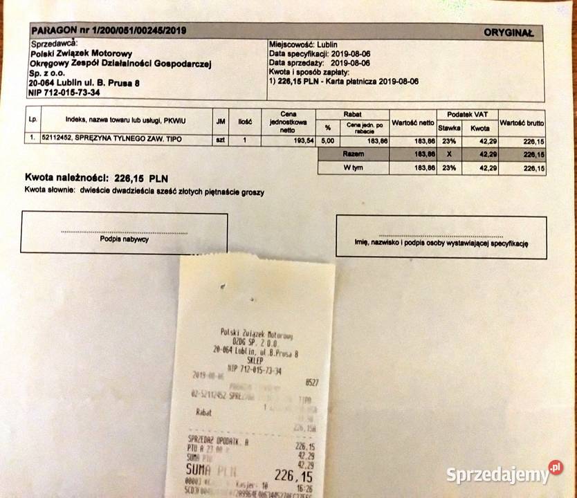 Sprężyna tylnego zawieszenia podkarpackie Rzeszów