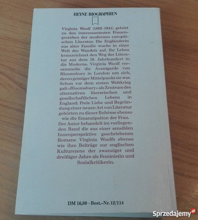 Virginia Woolf Genie Tragik Emanzipation Jrgen Gdańsk