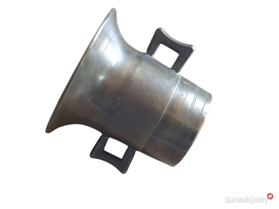 Stary mosiężny moździerz kuchenny sygnowany lata