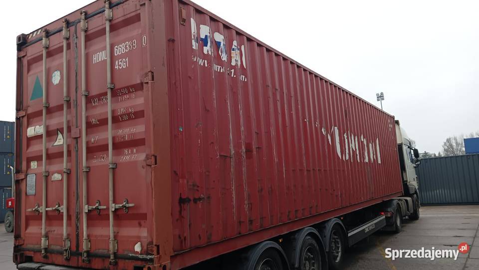 Kontener Morski Używany Magazynowy 40HC 12m Rzgów