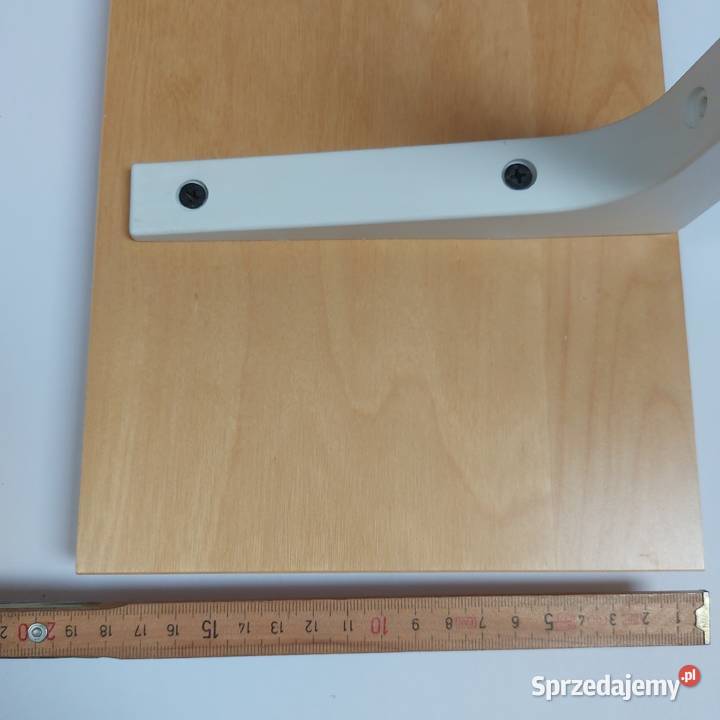 Półka drewniana fornirowana 80x20 klon IKEA