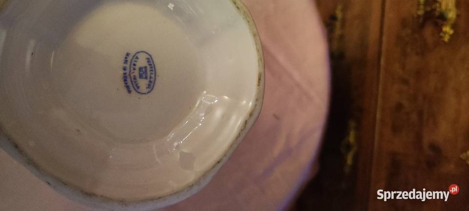 Duży wazon kolumnowy pnące róże porcelana Wrocław