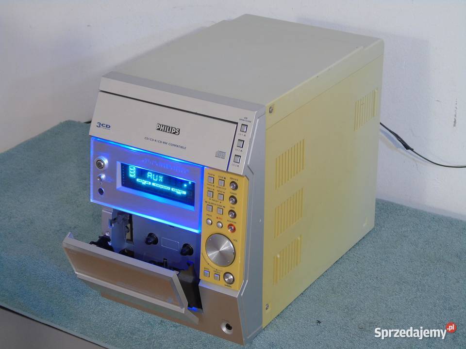 Wieża Philips 80 wat AUX Radio magnetofon Jasło sprzedam