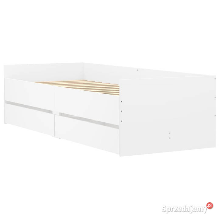 Rama łóżka z szufladami biała 100x200 WM3207336 Łóżka mazowieckie Warszawa sprzedam