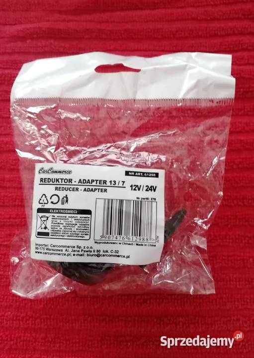 Przejściówka gniazda przyczepy 137 Reduktor Łódź