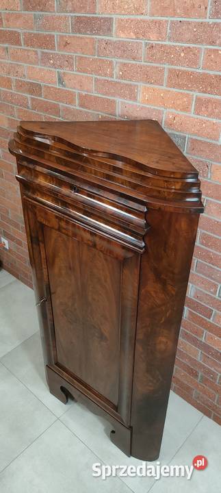 Piękny kątnik biedermeier antyk lubuskie Łagów