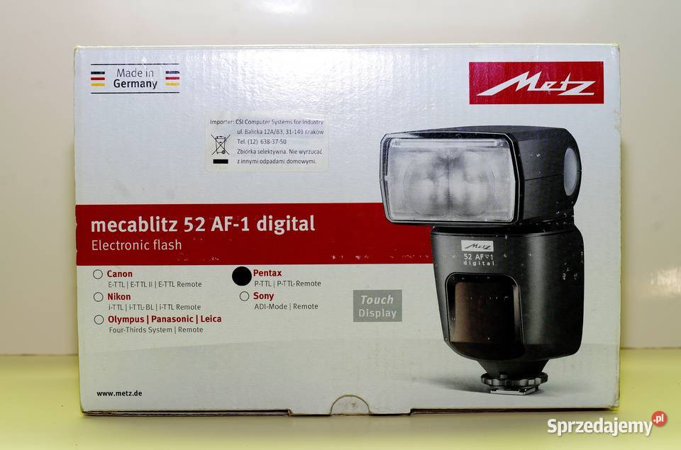 Lampa błyskowa Metz 52 AF1 digital Pentax Żory