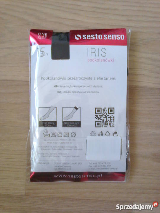 Podkolanówki Sesto Senso Iris 15 den 2pary Pozostałe Olkusz