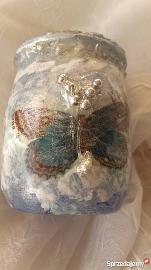 MAŁE LAMPIONIK AUTORSKIE Z MOTYLAMI Piła sprzedam