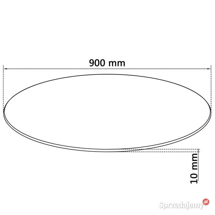 Blat stołu ze szkła hartowanego okrągły 900 mm