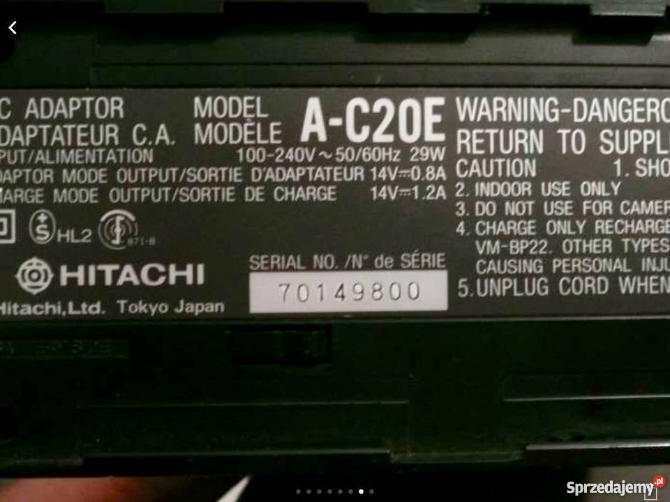 Sprzedam starą kamerę Hitachi Japan Ruda Śląska