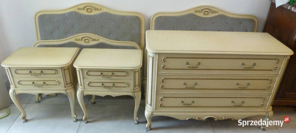 Komoda ludwikowska ecru kompletusklep Dąbrowa śląskie Dąbrowa Górnicza