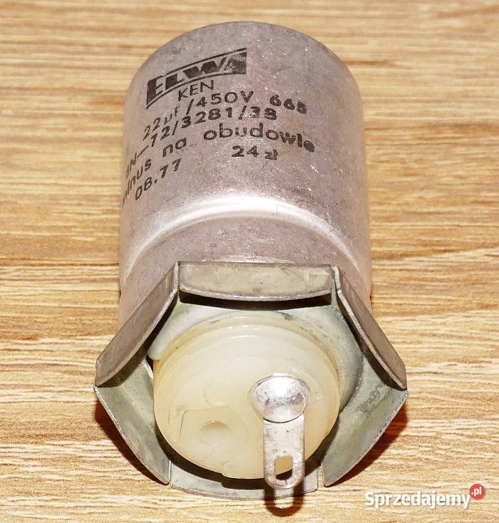 Kondensator elektrolityczny 22 uF 450 V KEN 665 Gliwice