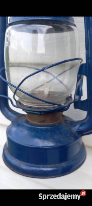 Lampa naftowa olejowa niebieska Pozostałe Małkinia Górna
