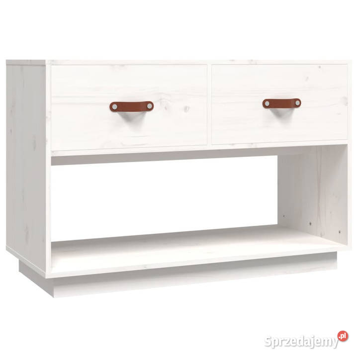 Szafka pod telewizor biała 90x40x60 lite drewno Warszawa