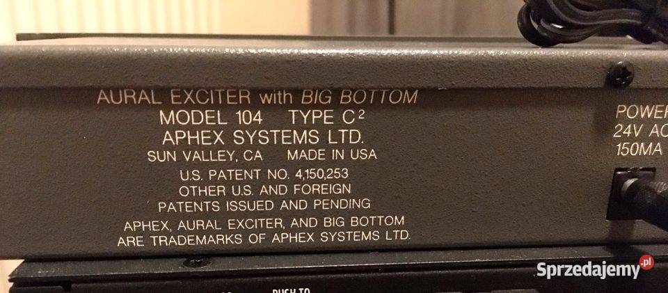 Procesor Aphex Aural Exciter C2 Big Botton 104 Tarnów