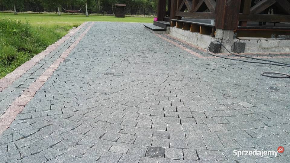 PROMOCJA Kostka Granitowa CZARNA ciętołupana na Podłoża Marki