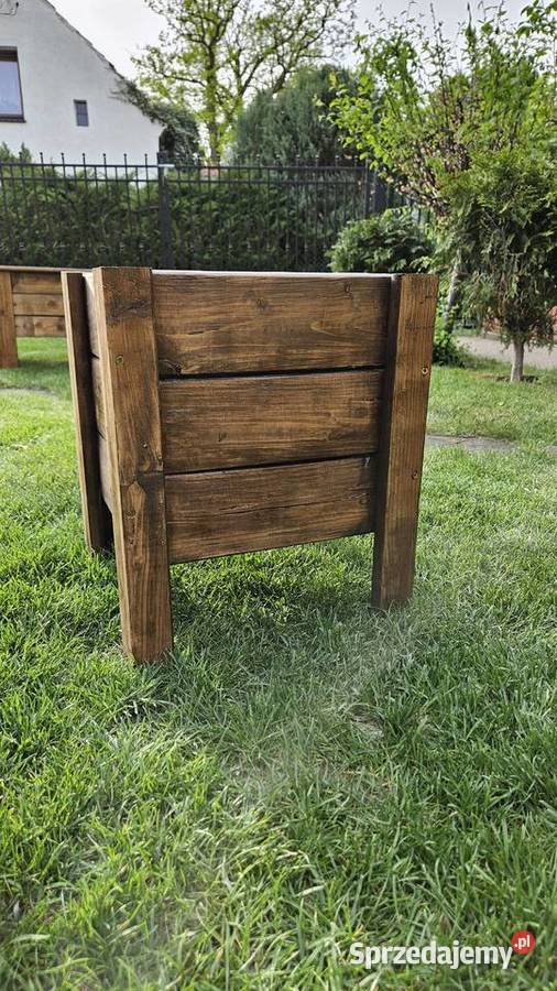 Donica drewniana malowana Środa Śląska sprzedam