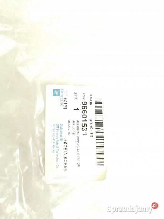 USZCZELKA SZYBY LEWY PRZÓD CHEVROLET SPARK 0509 osobowe