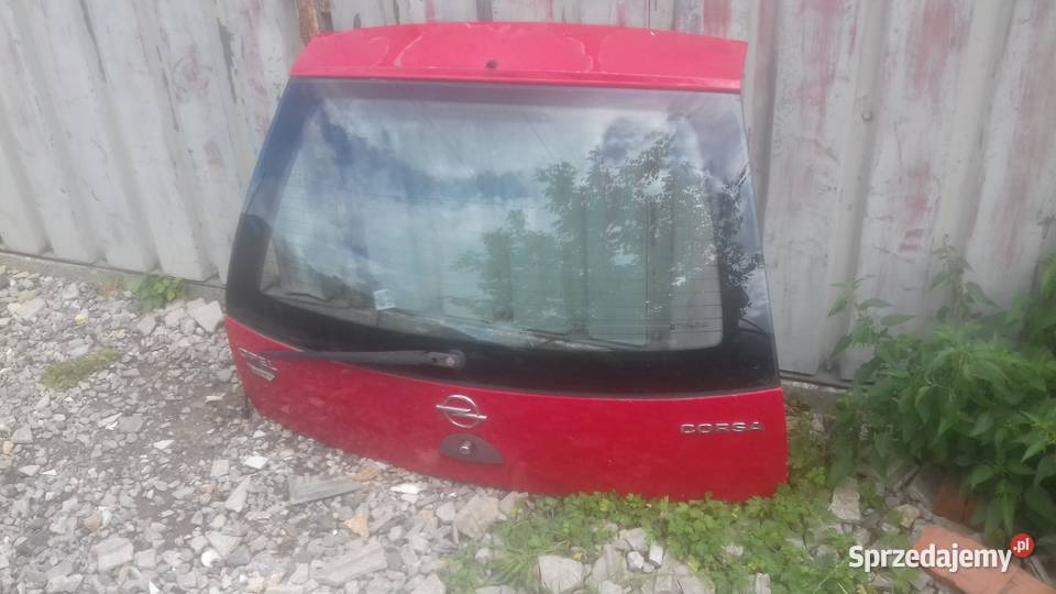 Klapa tylna bagażnika kompletna czerwona Opel Kraków