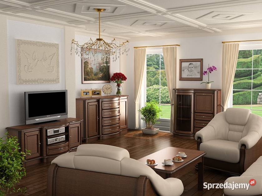 Witryna biblioteka przeszklona dębowa Hawana