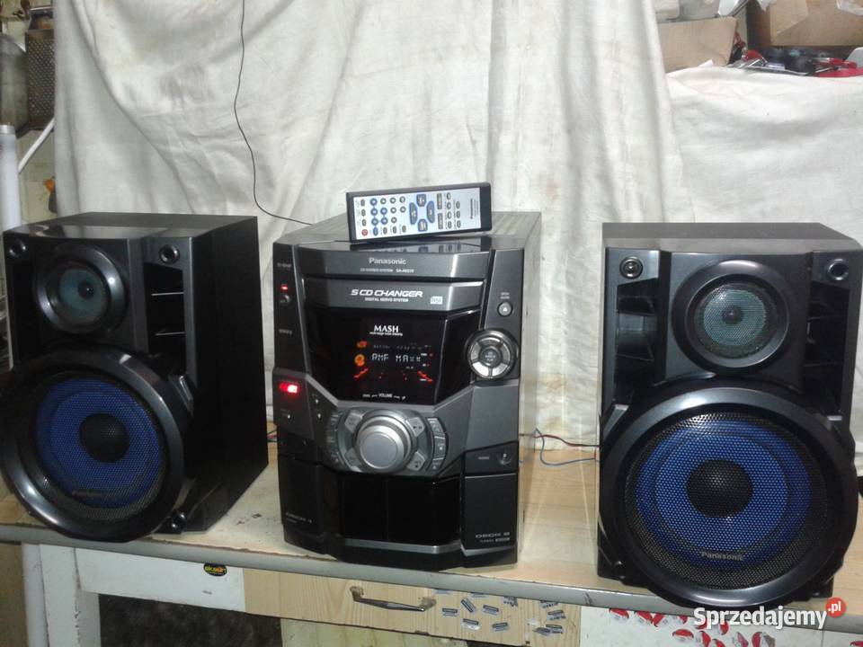 Wieża PANASONIC 5xCD RDS głośniki pilot świętokrzyskie Ostrowiec Świętokrzyski sprzedam