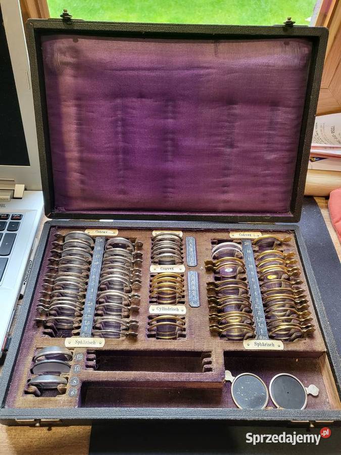 2 Przedwojenne niemieckie kasety okulistyczne Pozostałe Bielsko-Biała